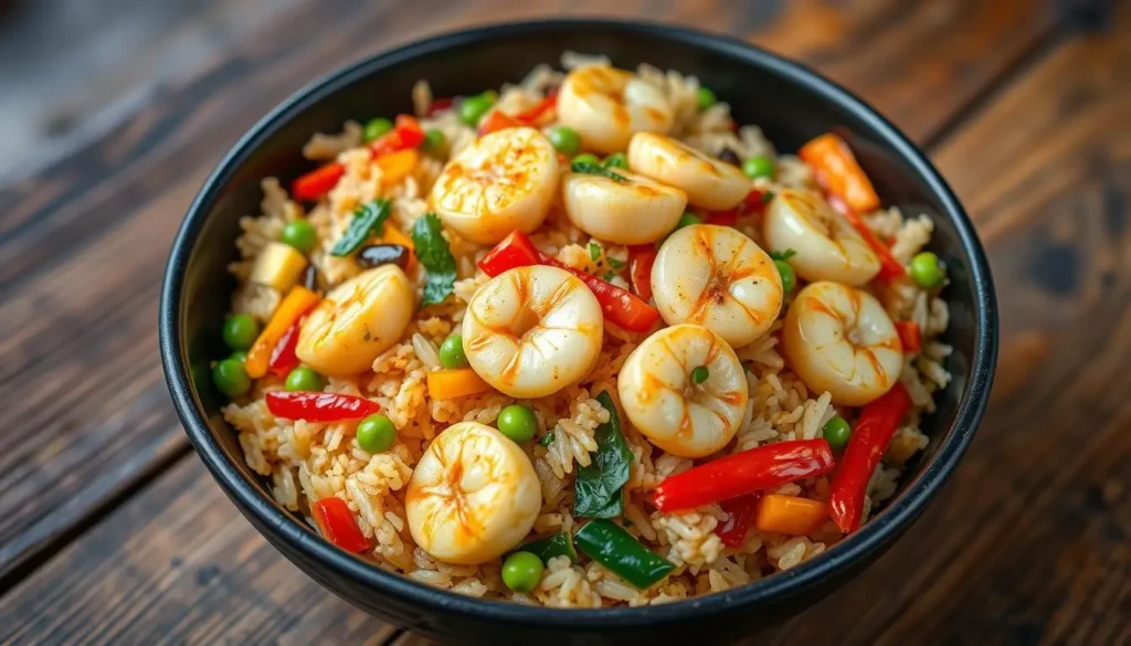 How to Add Scallops to a Stir Fried Rice Recipe