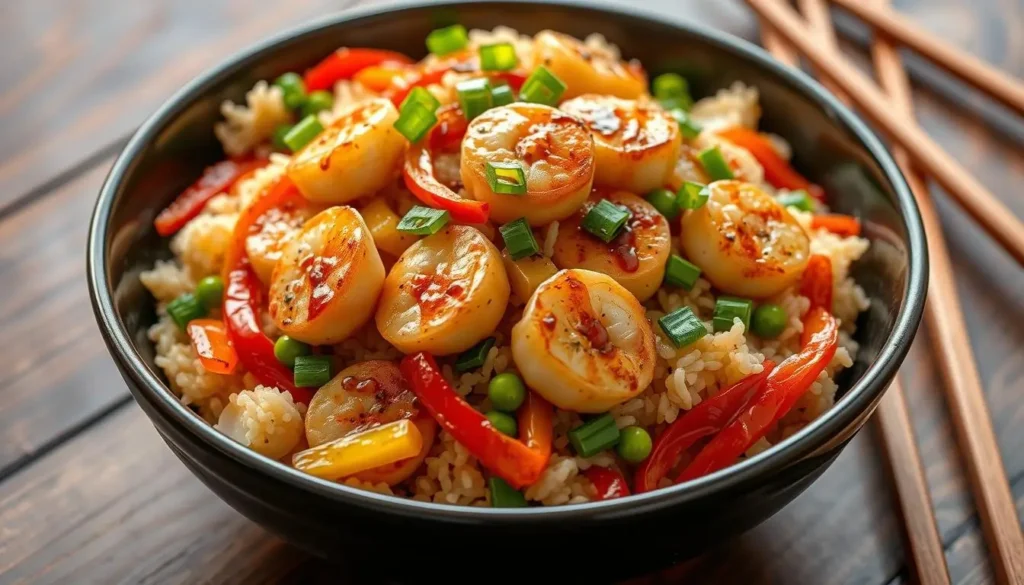 How to Add Scallops to a Stir Fried Rice Recipe